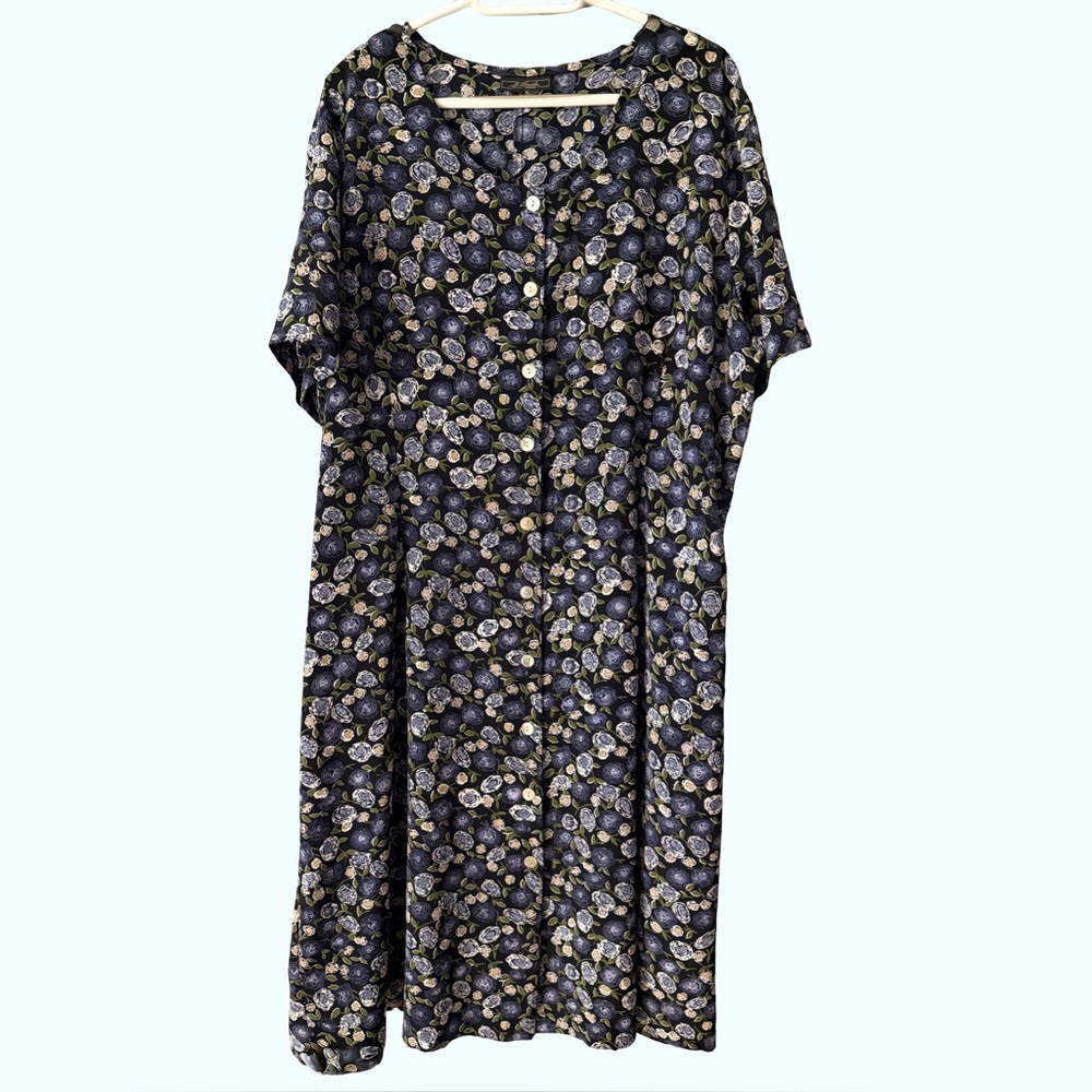 J. Daniels Floral Button Up Midi Dress